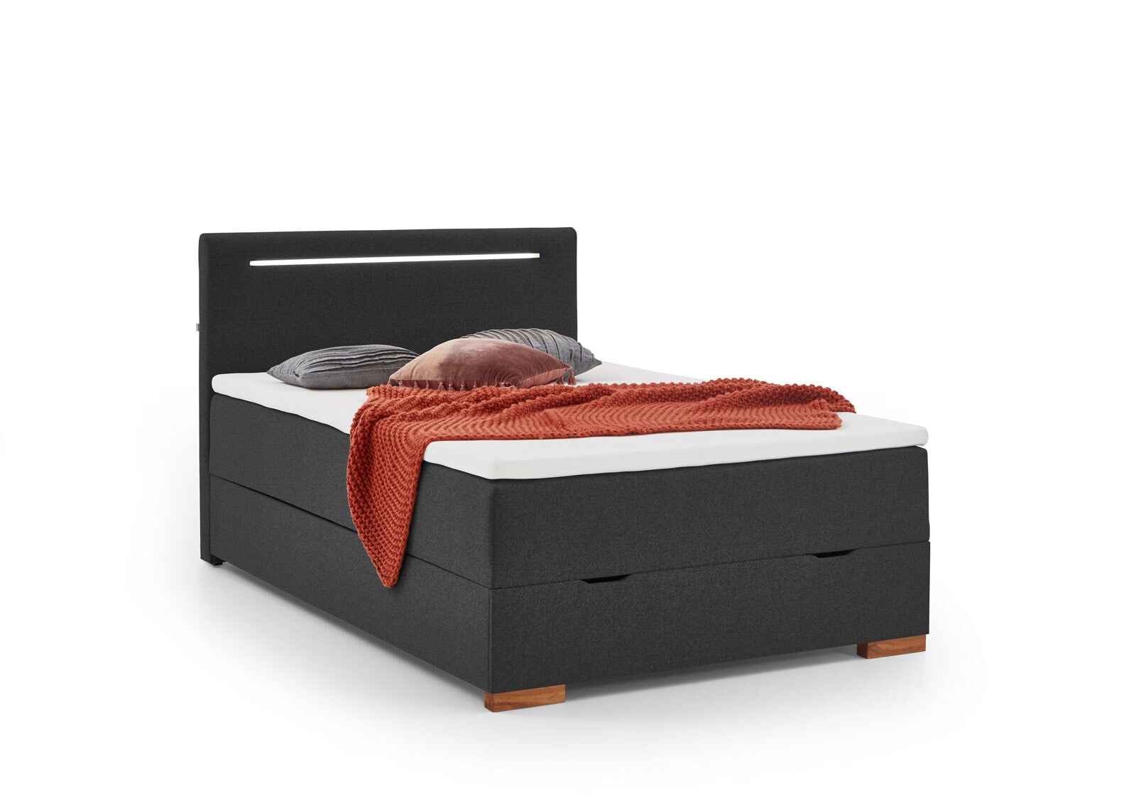 Boxspringbett COOPER 120 x 200 cm anthrazit