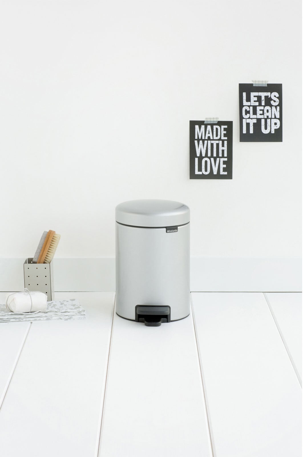 brabantia Treteimer NEWICON 3 Liter metallic grey