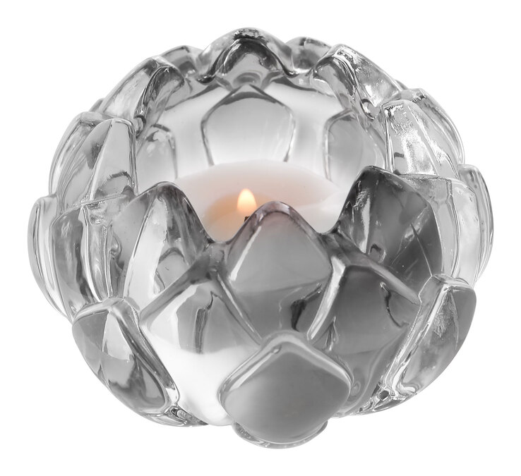 Fink Teelichthalter LOTTA 8,5 cm grau