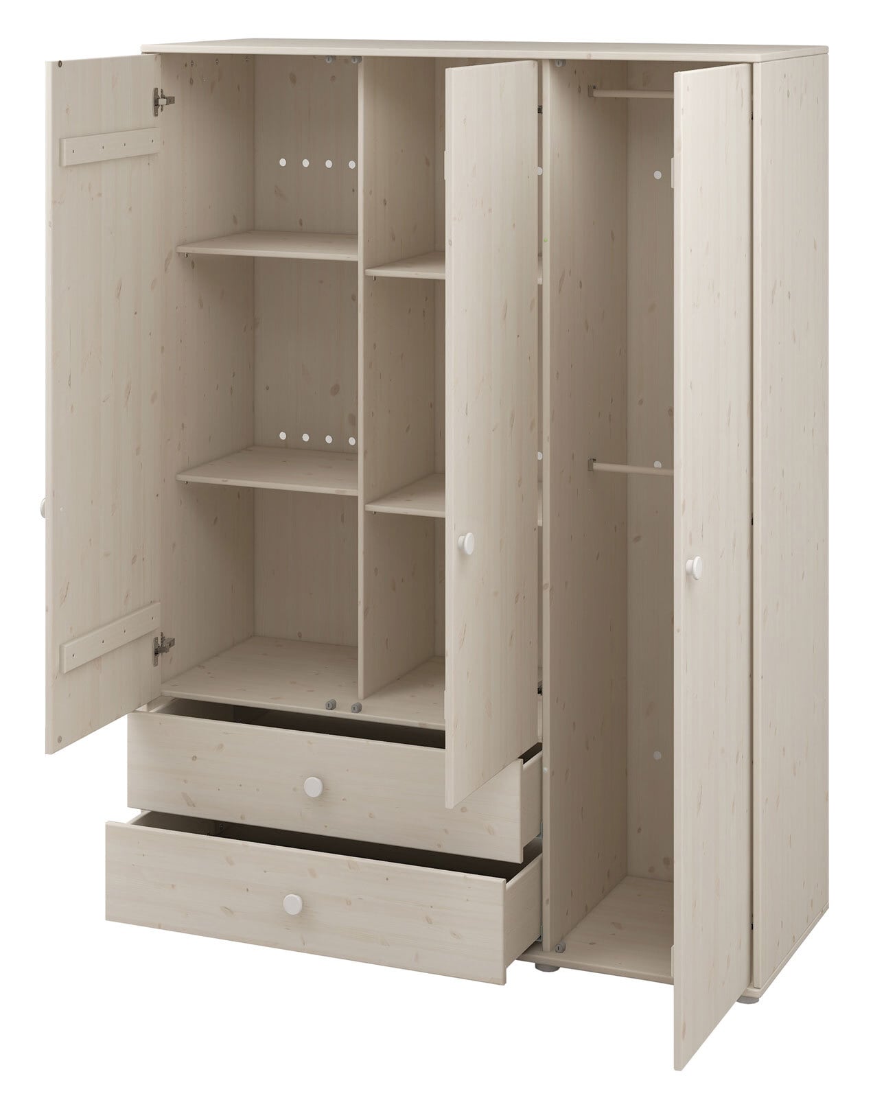 FLEXA Baby-Kleiderschrank CLASSIC weiß