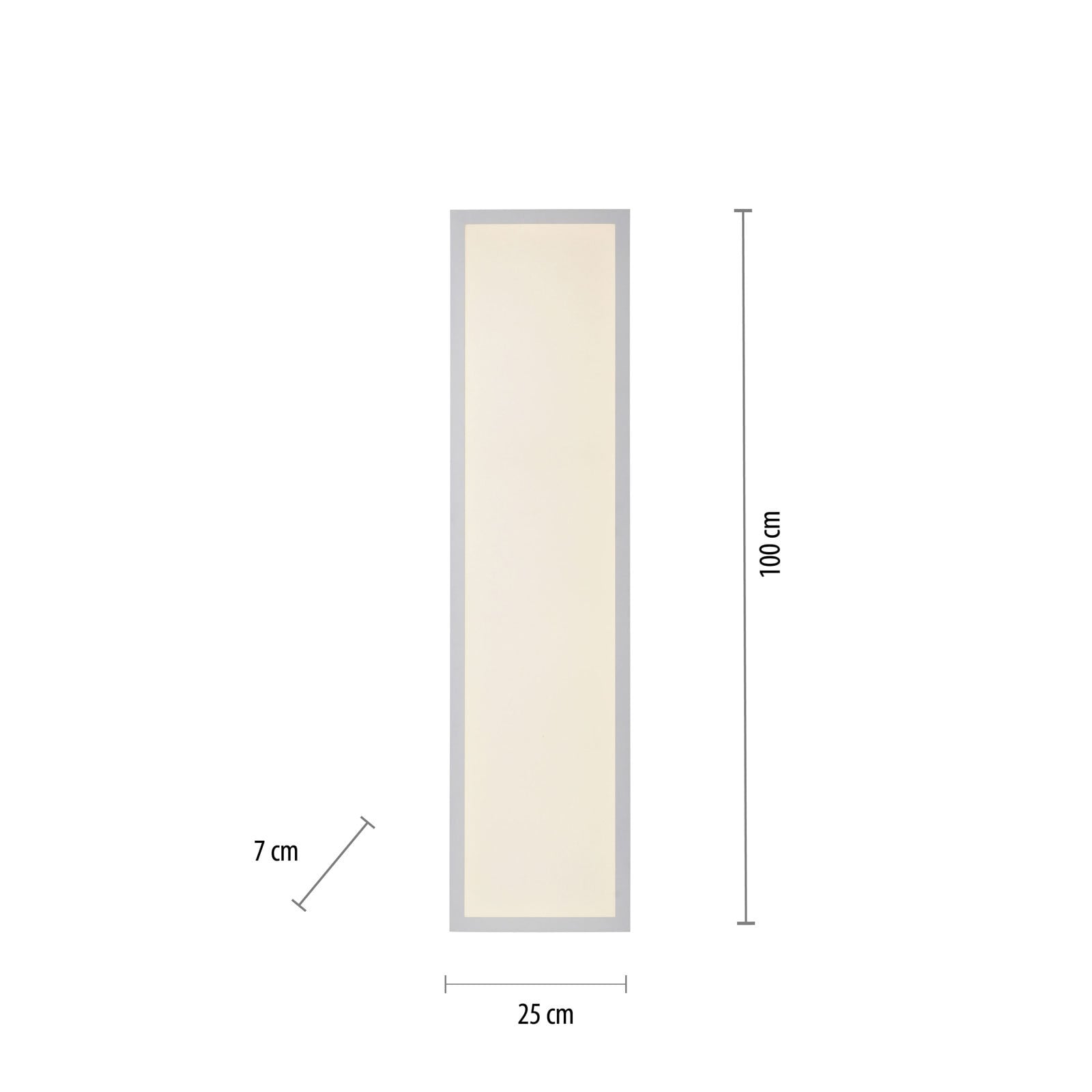 JUST LIGHT LED Deckenlampe FLAT 25 x 100 cm weiß