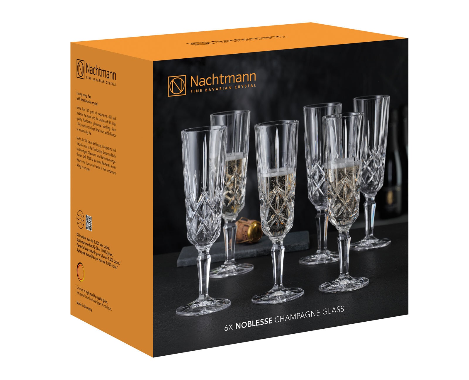 Nachtmann Champagnerglas NOBLESSE 6er Set 150 ml Glas