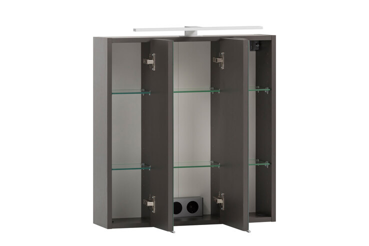 Bad-Spiegelschrank BRÜGGE grau 60cm
