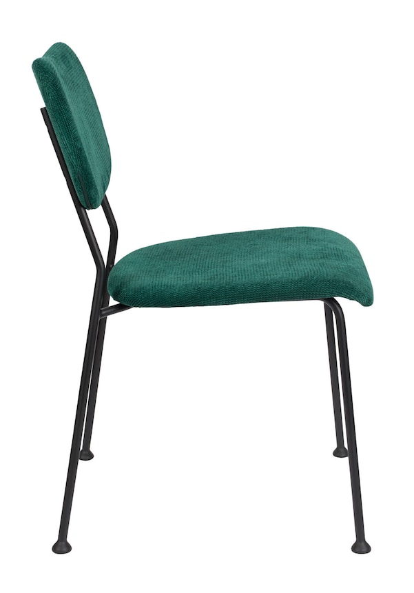 zuiver Stuhl BENSON Textil grün