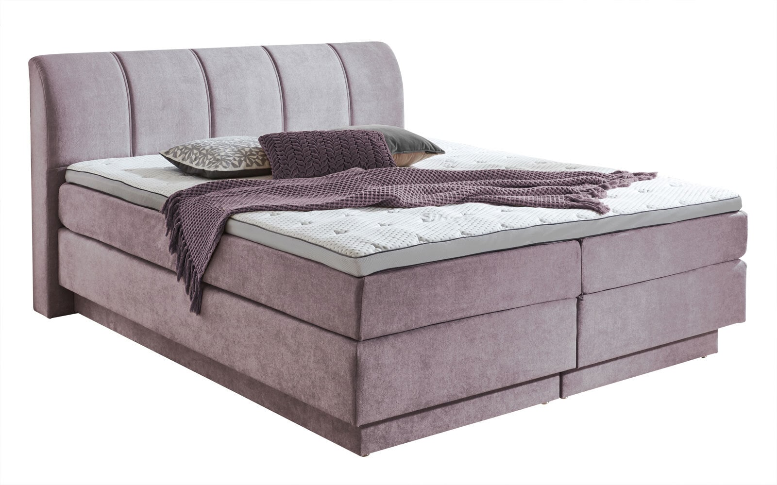 Boxspringbett OTTAWA 180 x 200 cm altrosa