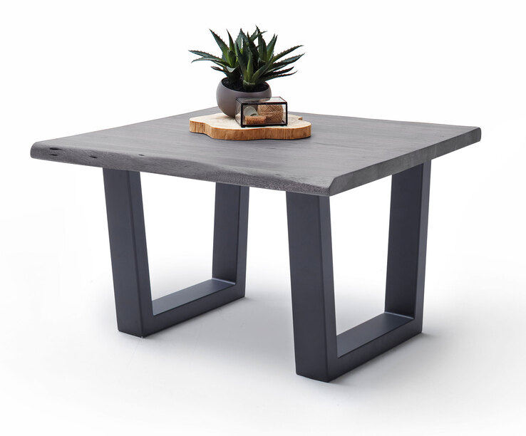 Couchtisch CARTAGENA T75 anthrazit /massiv grau