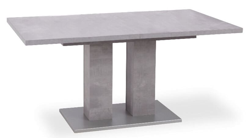 Esstisch SANTOS 160-200 x 90 cm Beton-Optik grau