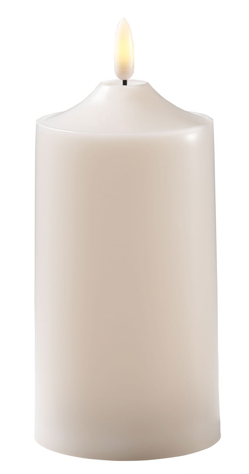 casaNOVA LED Kerze 7,5 /17 cm creme
