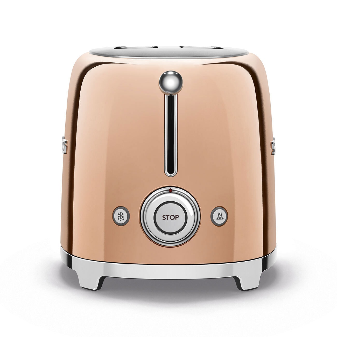 SMEG Toaster 2-Schlitz KOMPAKT Rose Goldfarbig