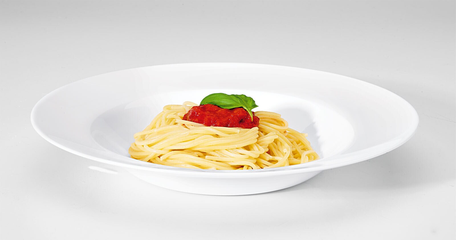CreaTable Pasta-/ Suppenteller ITALIEN PARTY 29 cm weiß