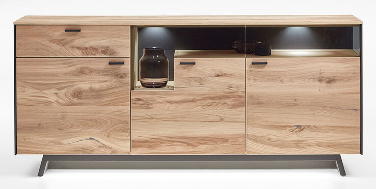 SCHÖNER WOHNEN-Kollektion Sideboard ANDRA 122 x 105 cm Eiche braun