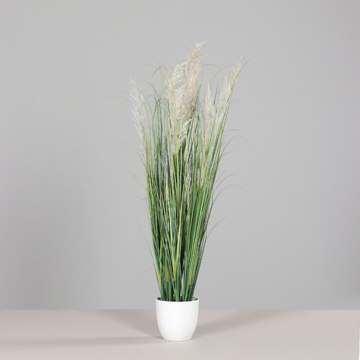 Kunstpflanze Gras mit Fruchtstamm 115 cm