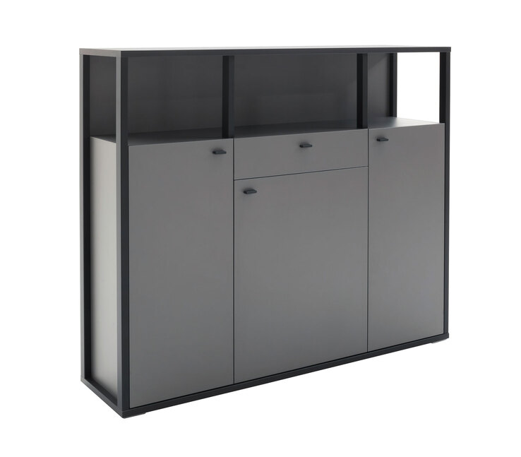 Highboard LUXOR 145 x 121 cm Royal grau/ anthrazit