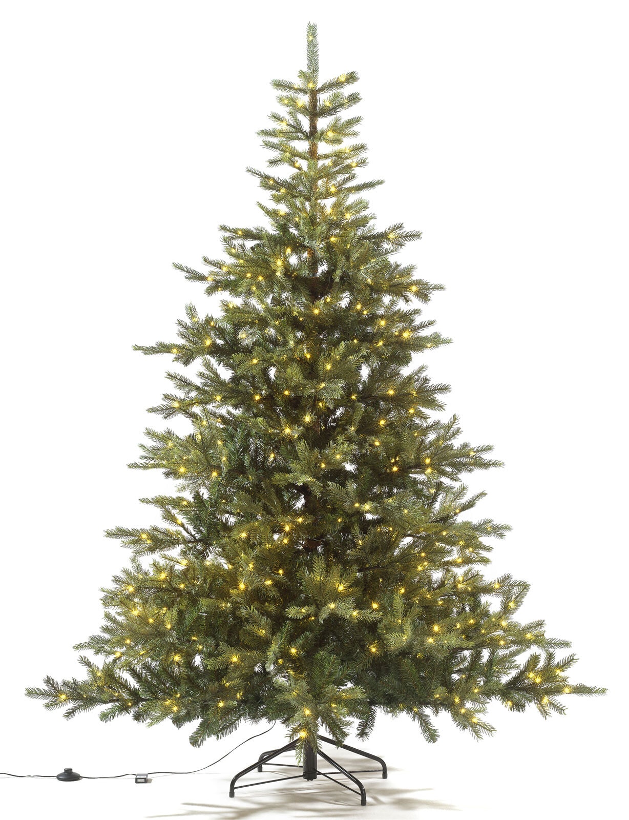 casaNOVA Weihnachten Tannenbaum mit LED Beleuchtung GRANDIS 210 cm