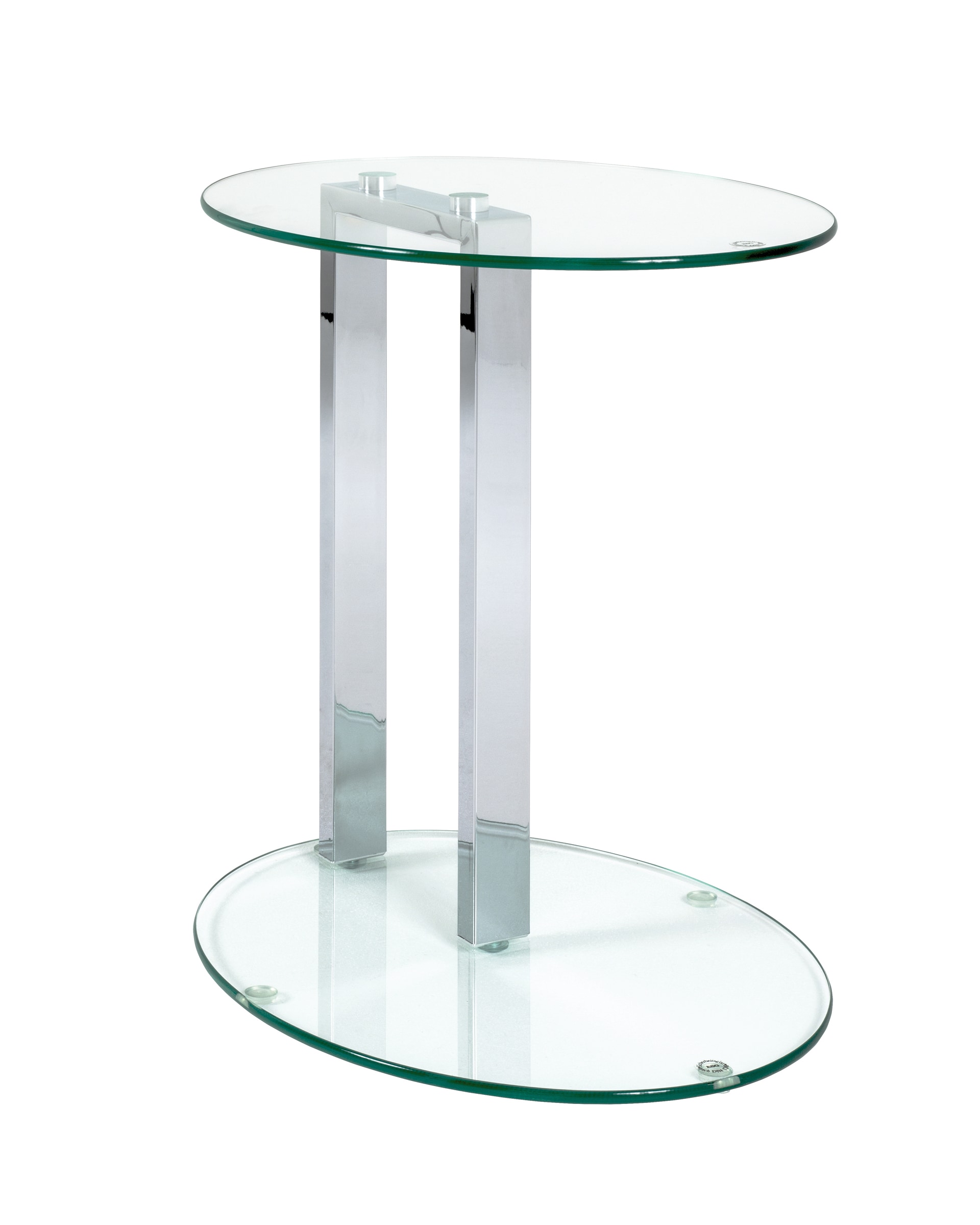 Beistelltisch oval ARTUR 2 45 x 35 cm Glas