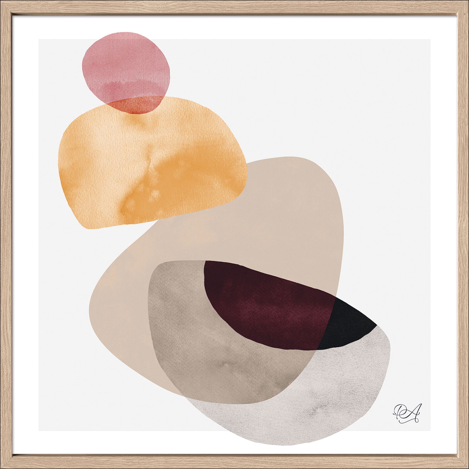 PRO ART Scandic-Living Bild ABSTRACT SHAPES IV 35 x 35 cm