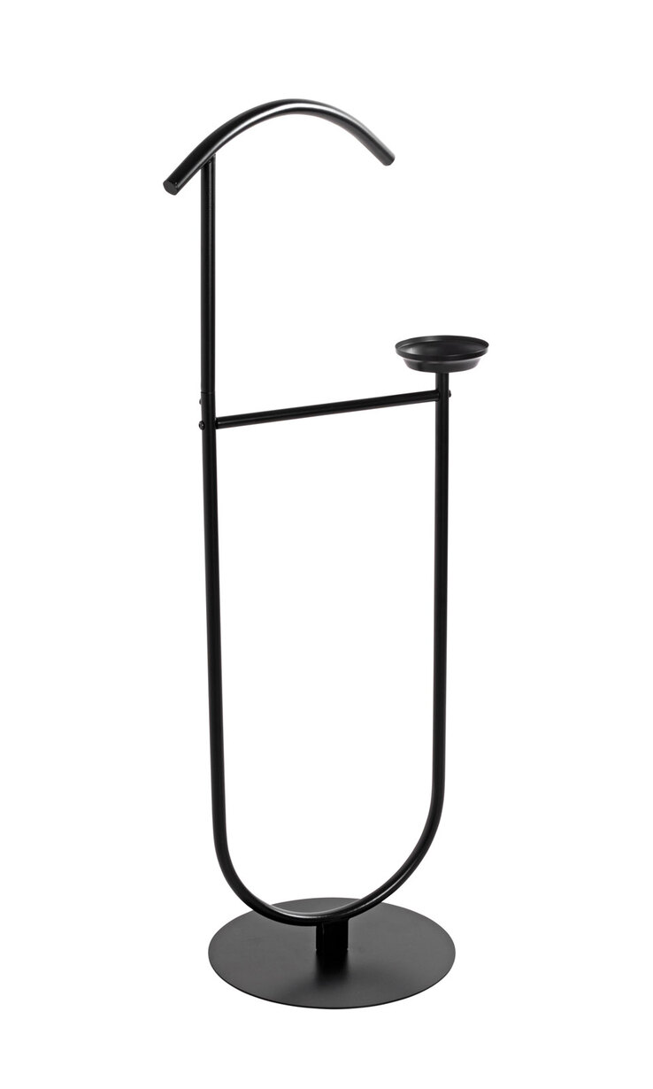 Herrendiener 45 x 116 cm Schwarz