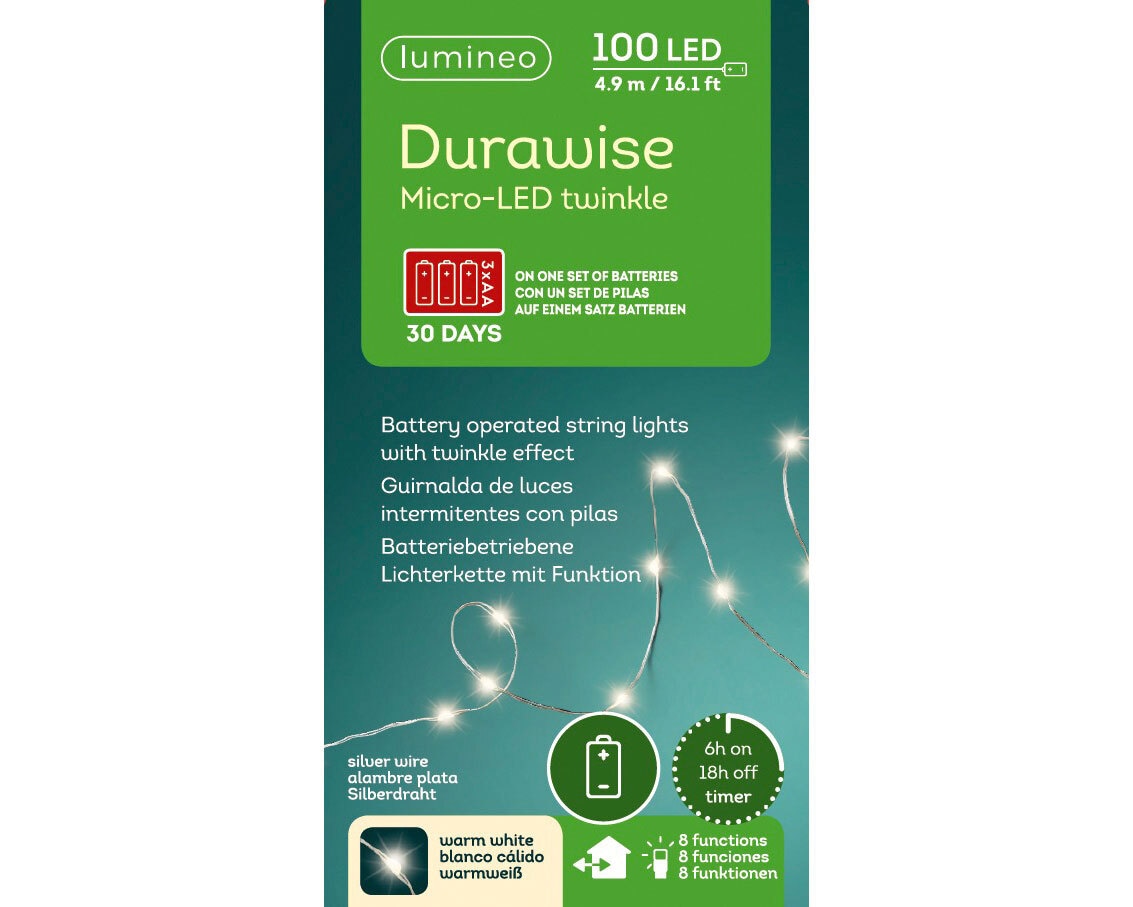 Micro LED Lichterkette DURAWISE WW 495 cm