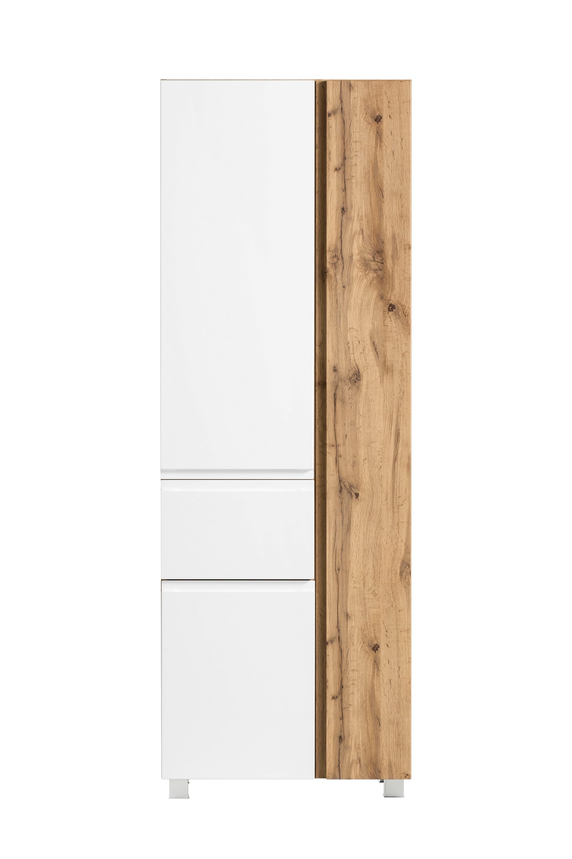 Bad-Seitenschrank GENT weiß/braun 65cm