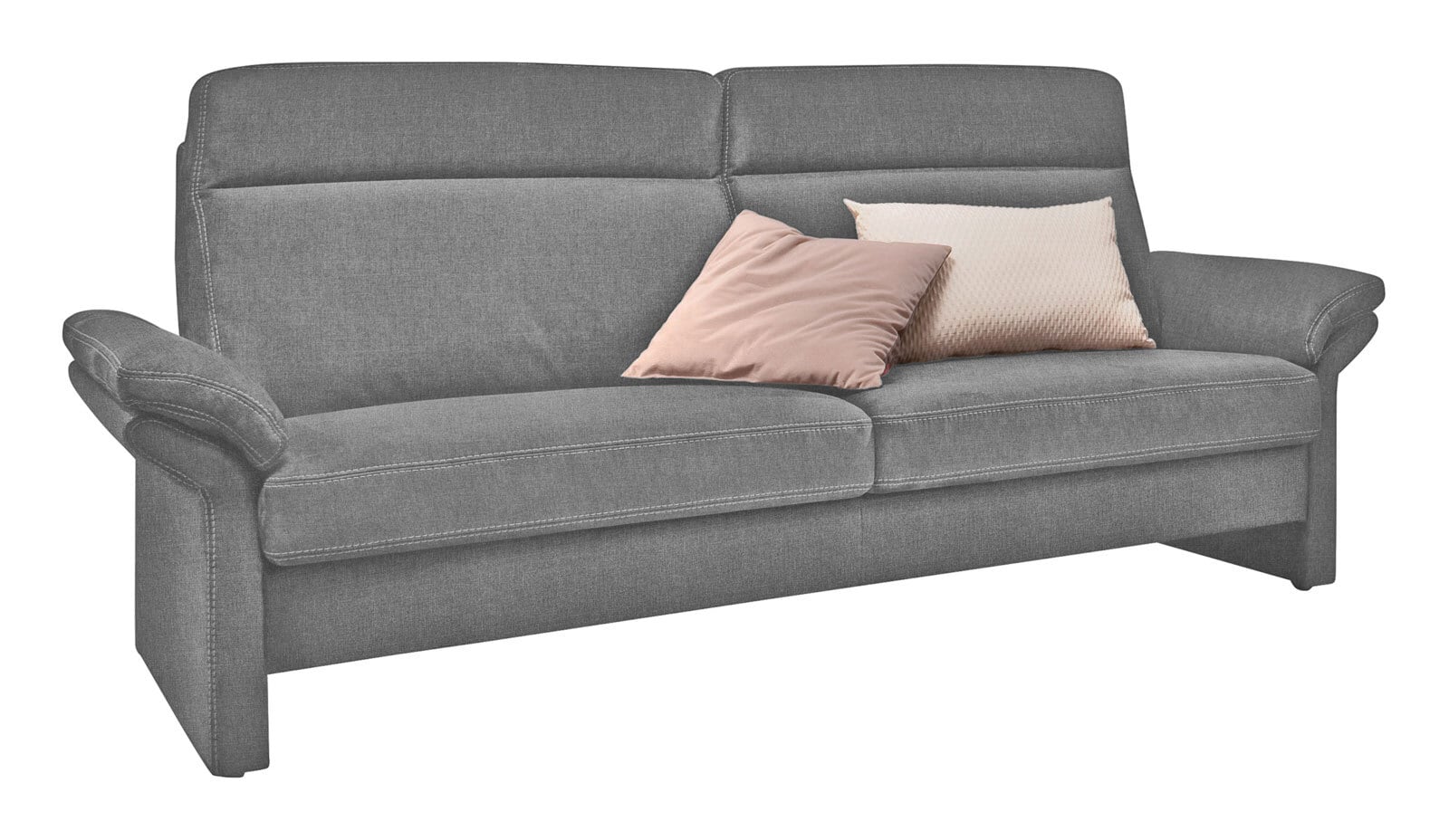 LASCONDO Sofa 3-Sitzer MAXIM I 198 cm Stoffbezug orlando grey