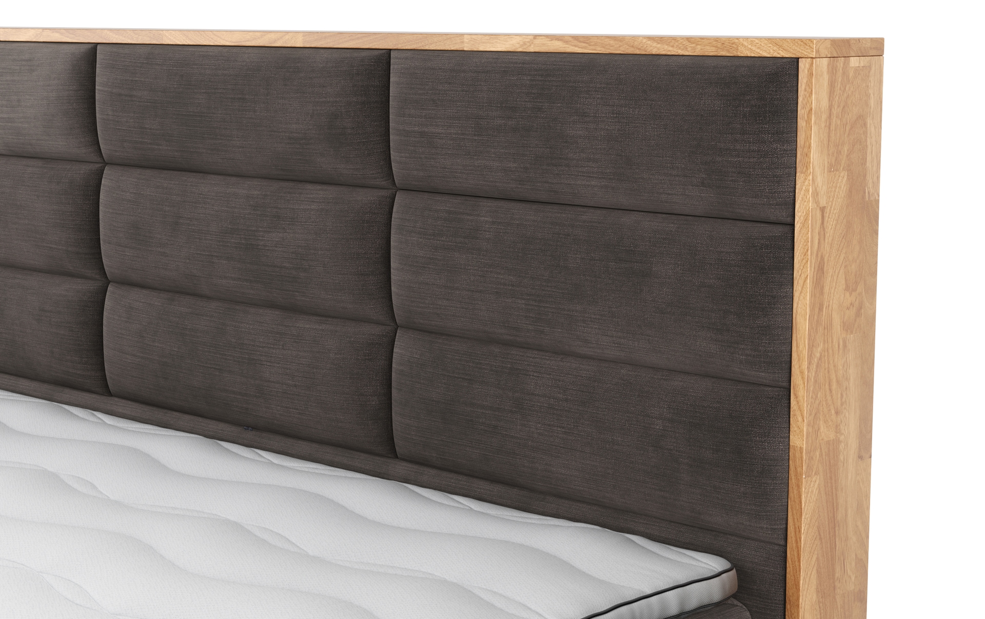 VALMONDO Boxspringbett IMOLA II 180 x 200 cm braun