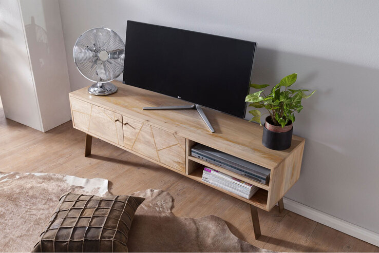 TV-Lowboard 145 x 47 cm braun