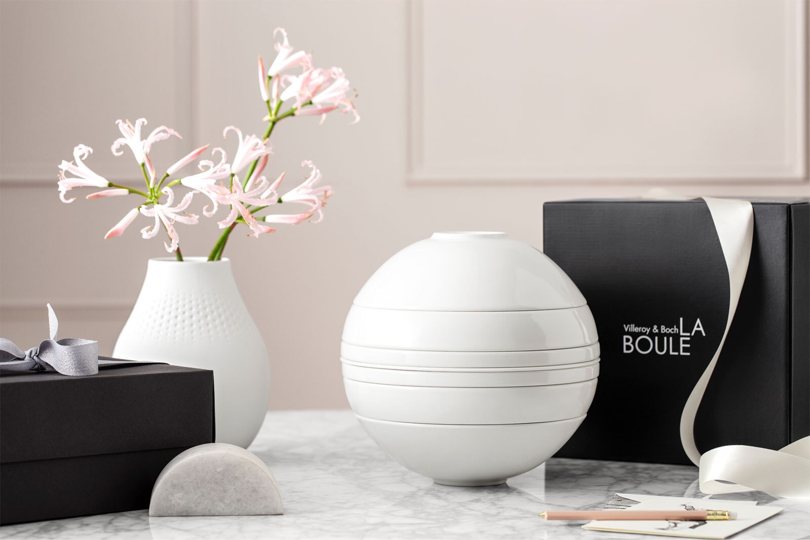 Villeroy & Boch Tafelservice ICONIC LA BOULE 7-teilig weiß