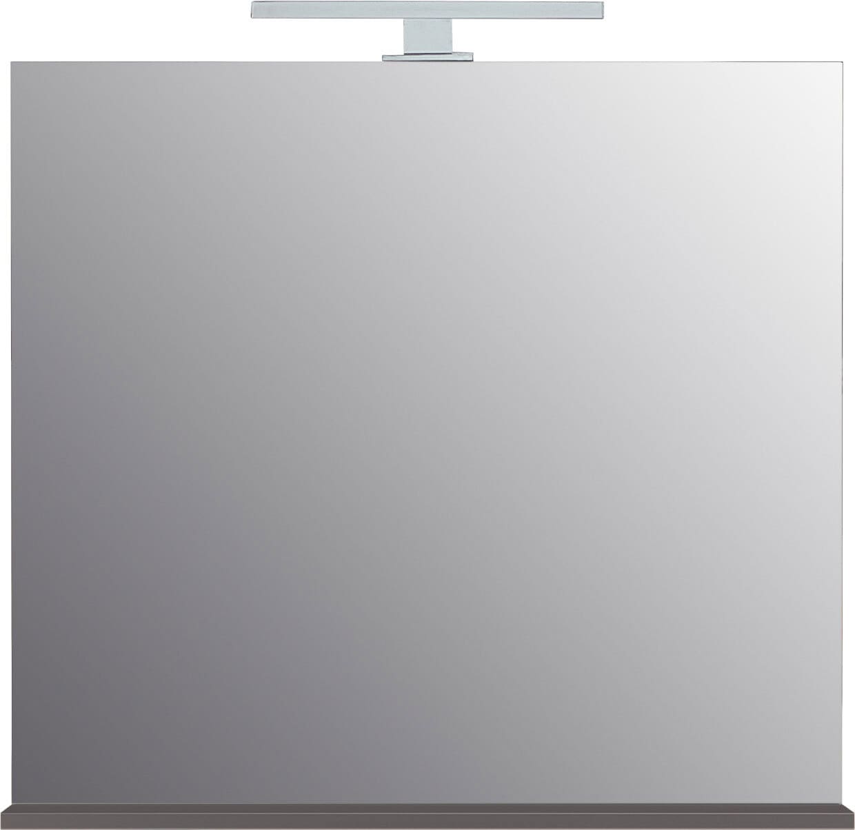 CASAVANTI Badspiegel WISH 76 x 75 cm Ablage grau