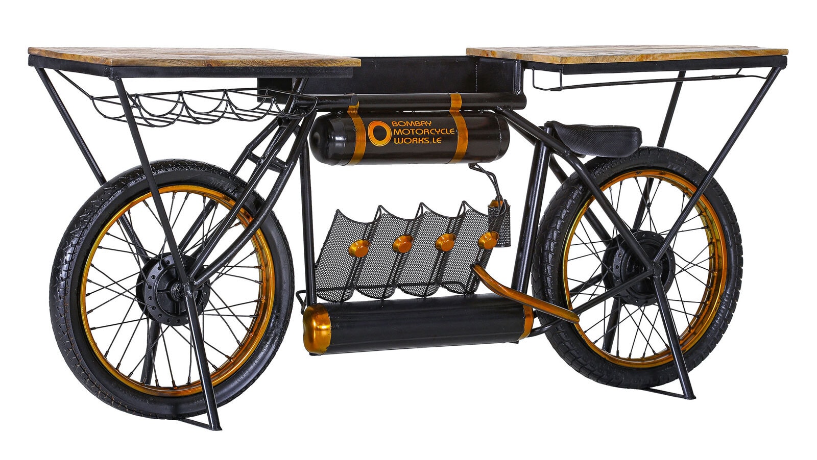 INTERhome Bar RIDE 187 x 83 cm goldfarbig/schwarz