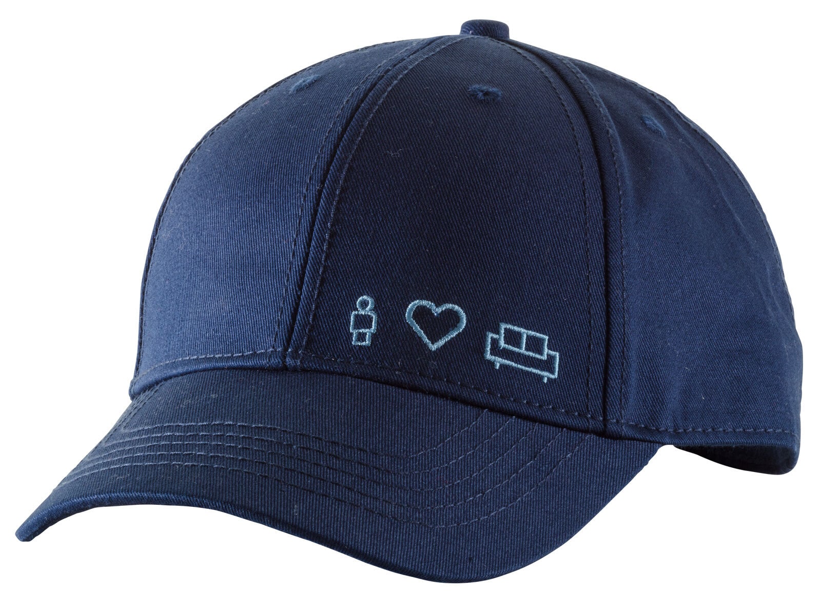 porta Basecap Graublau dunkel