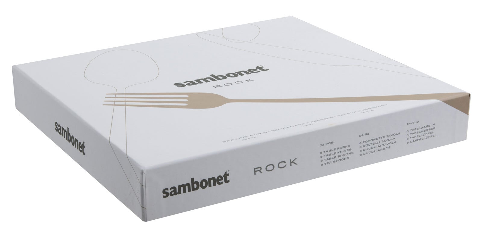 sambonet Besteckset ROCK 24tlg. silber