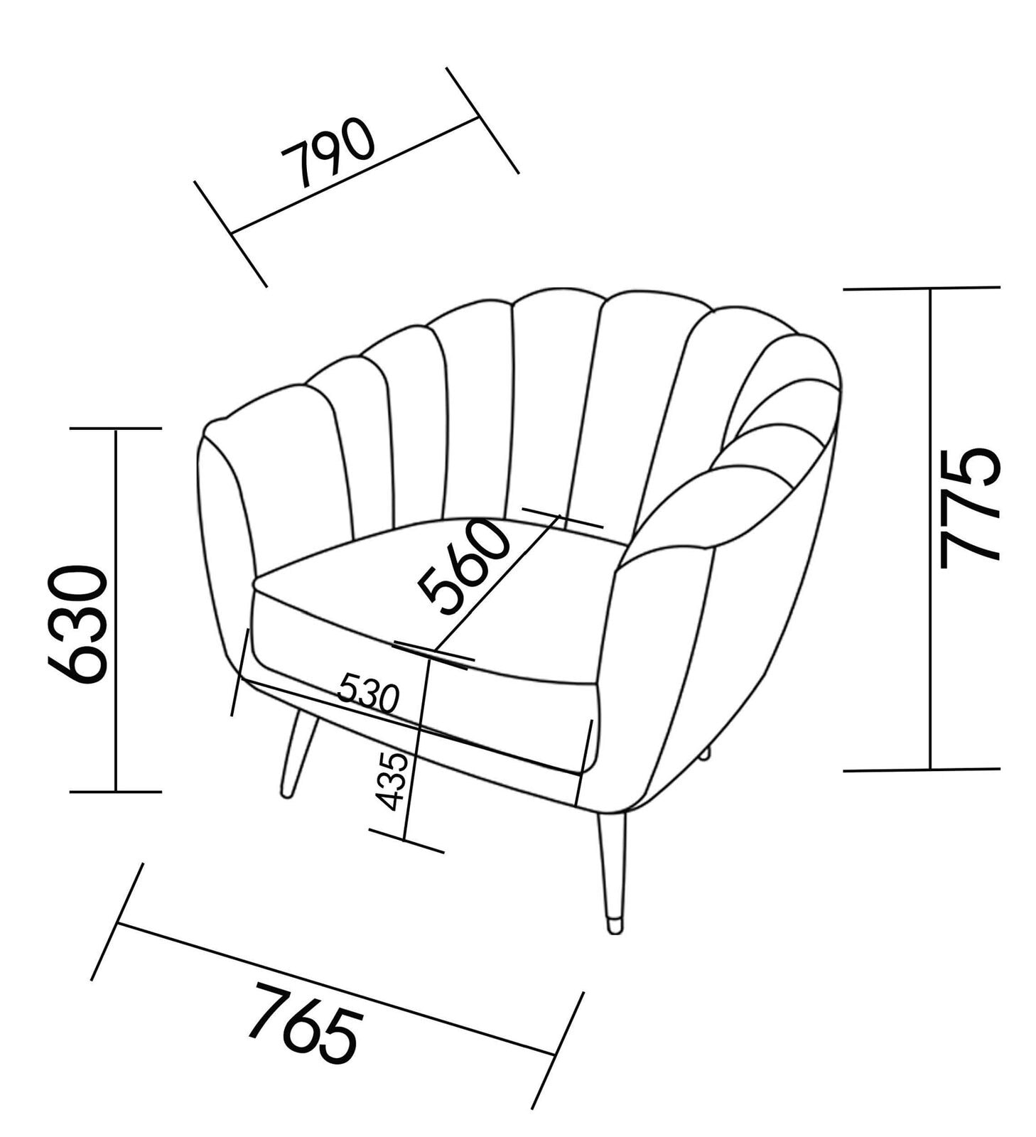 CASAVANTI Polsterstuhl NIQUOLE weiß