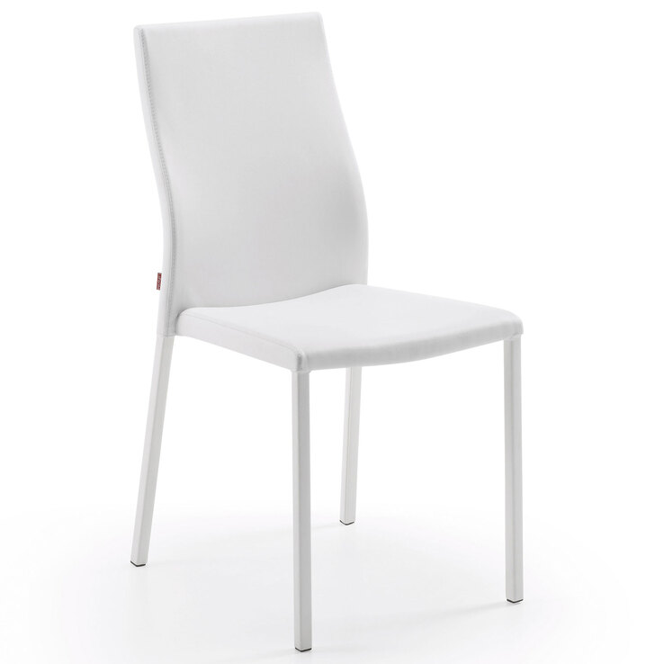 Kave Home Esszimmerstuhl ABELLE weiß