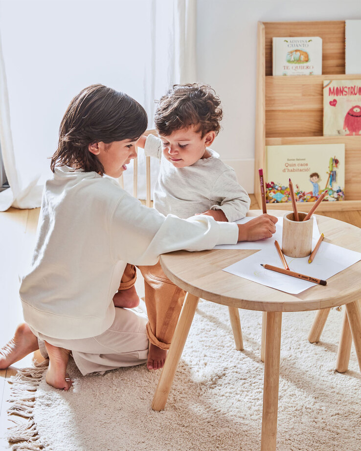 Kave Home Kindertisch DILCIA Natural rund