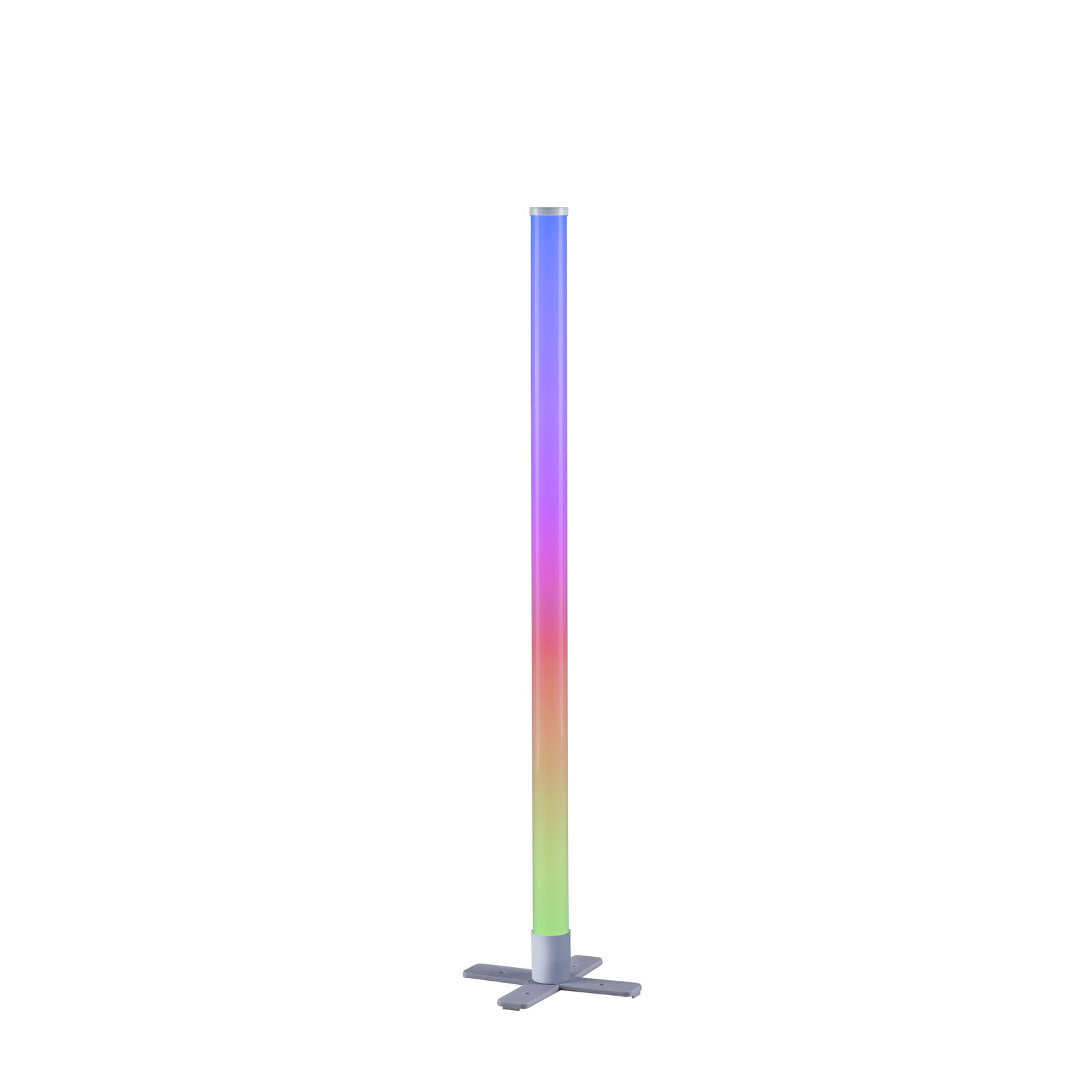 JUST LIGHT LED Stehlampe RINGO Rainbow 100 cm stahlfarbig