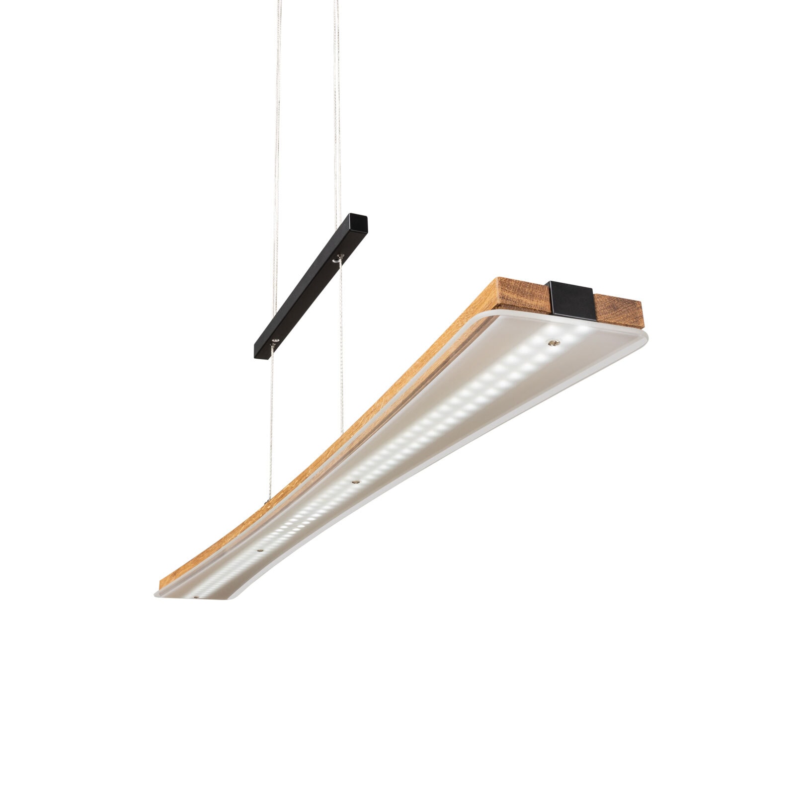 ELOBRA LED Pendellampe PANAMA 100 cm schwarz /Holz