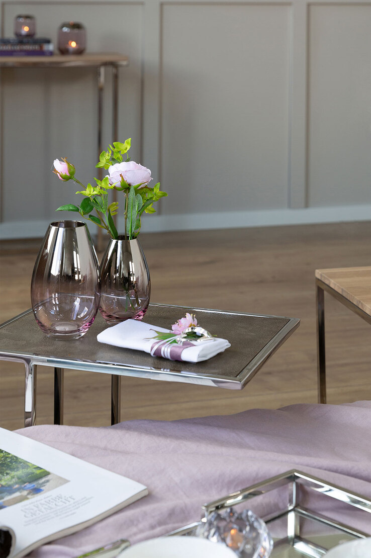 Fink Vase ZITA 12 cm rose-shading silver