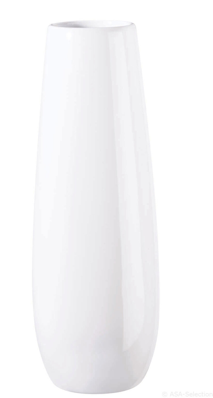 ASA Keramik Vase EASE 32 cm weiß
