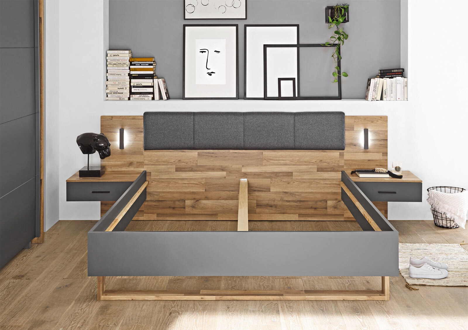 LIV'IN Bettanlage RIVOLI Montana Oak /graphit