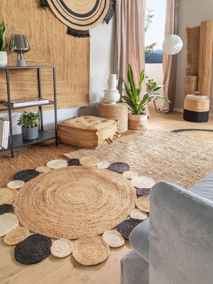 benuta pure Jute-Teppich COSMO 200 x 300 cm hellbraun