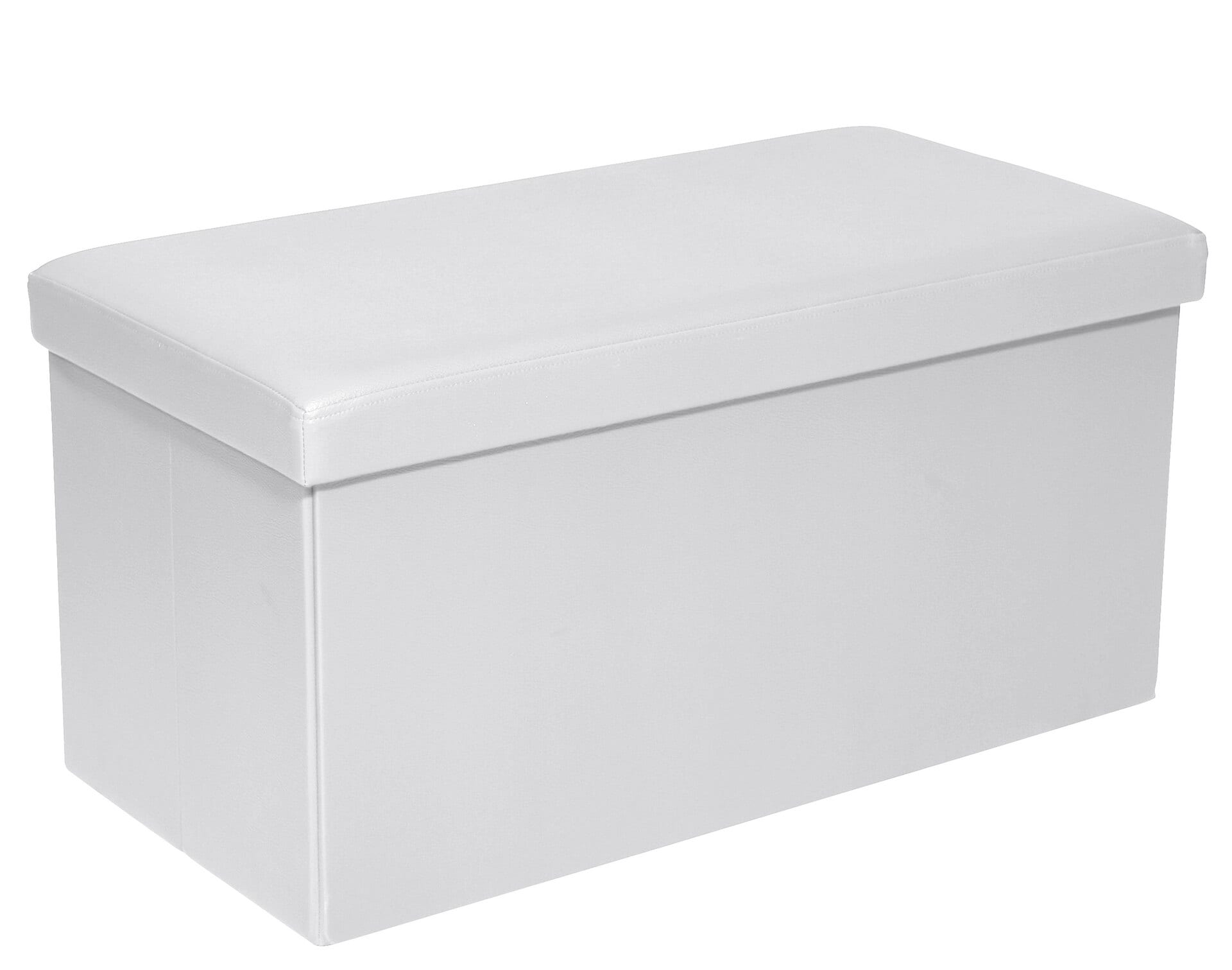Sitzbox JONNY 76 x 38 cm Lederlook weiß 