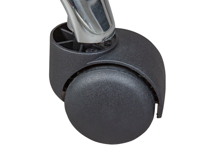 Hocker DIETER schwarz 33 x 50-66 x 33 cm