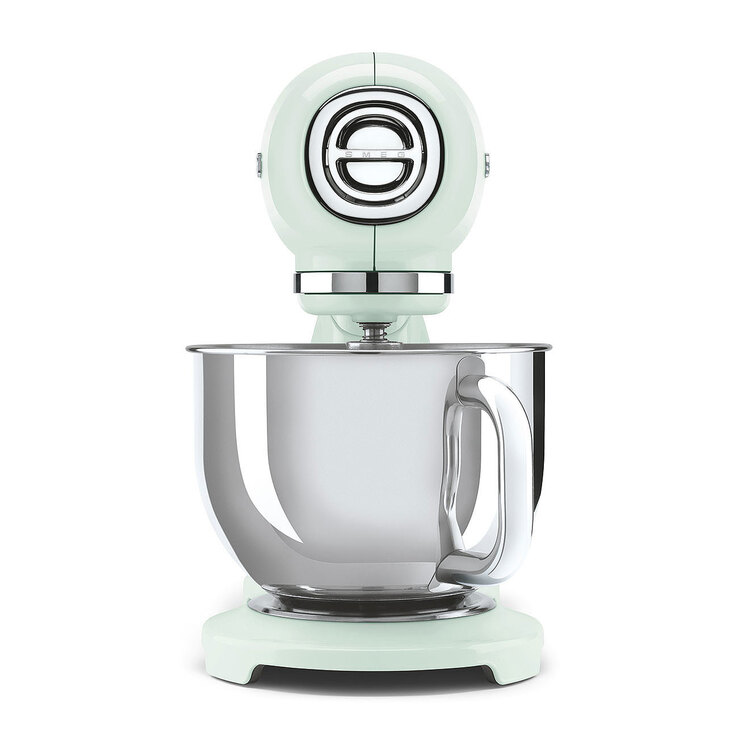 SMEG Küchenmaschine Full-Color Pastellgrün/ silberfarbig