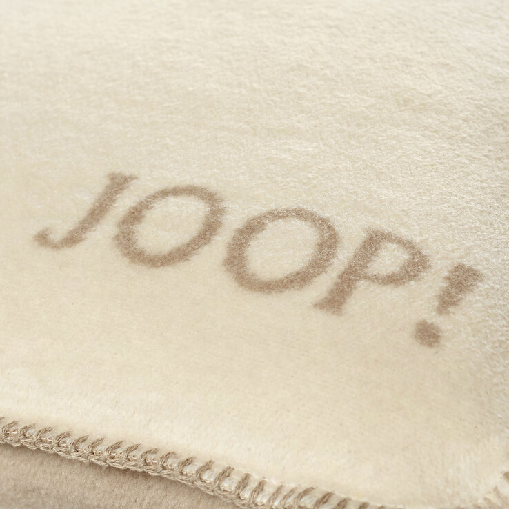JOOP! Kissenhülle UNI DOUBLEFACE 50 x 50 cm beige/grau