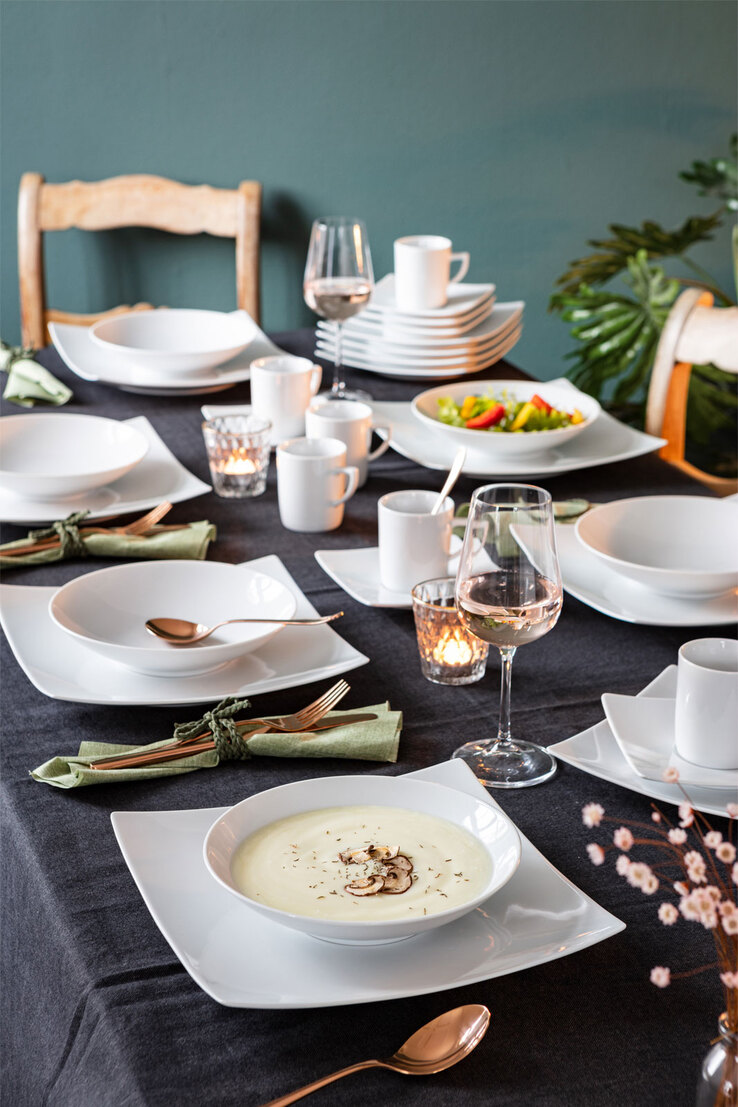 CreaTable Kombiservice NEW ELEGANCE 30-teilig weiß