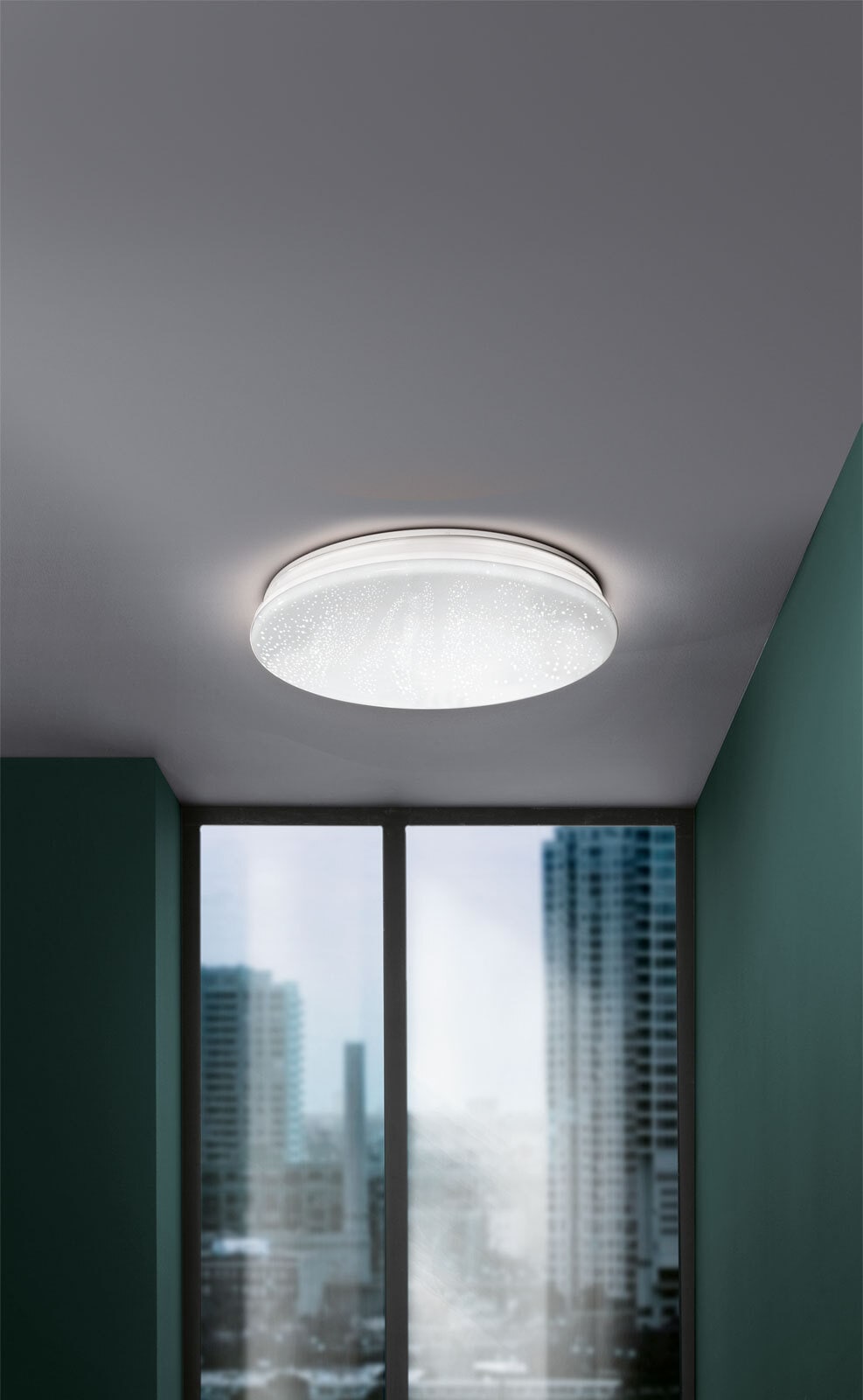 casaNOVA LED Deckenlampe AGADIR PLUS mit Sterneffekt 57 cm weiß