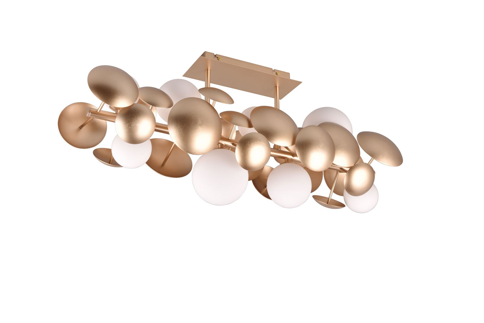 TRIO Retrofit Deckenlampe TRS BUBBLE 76 cm goldfarbig