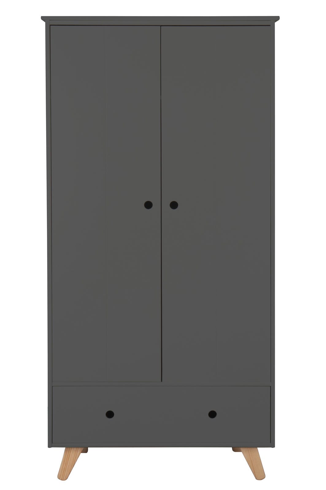 Kleiderschrank TIPI 95 x 190 x 50 cm grau