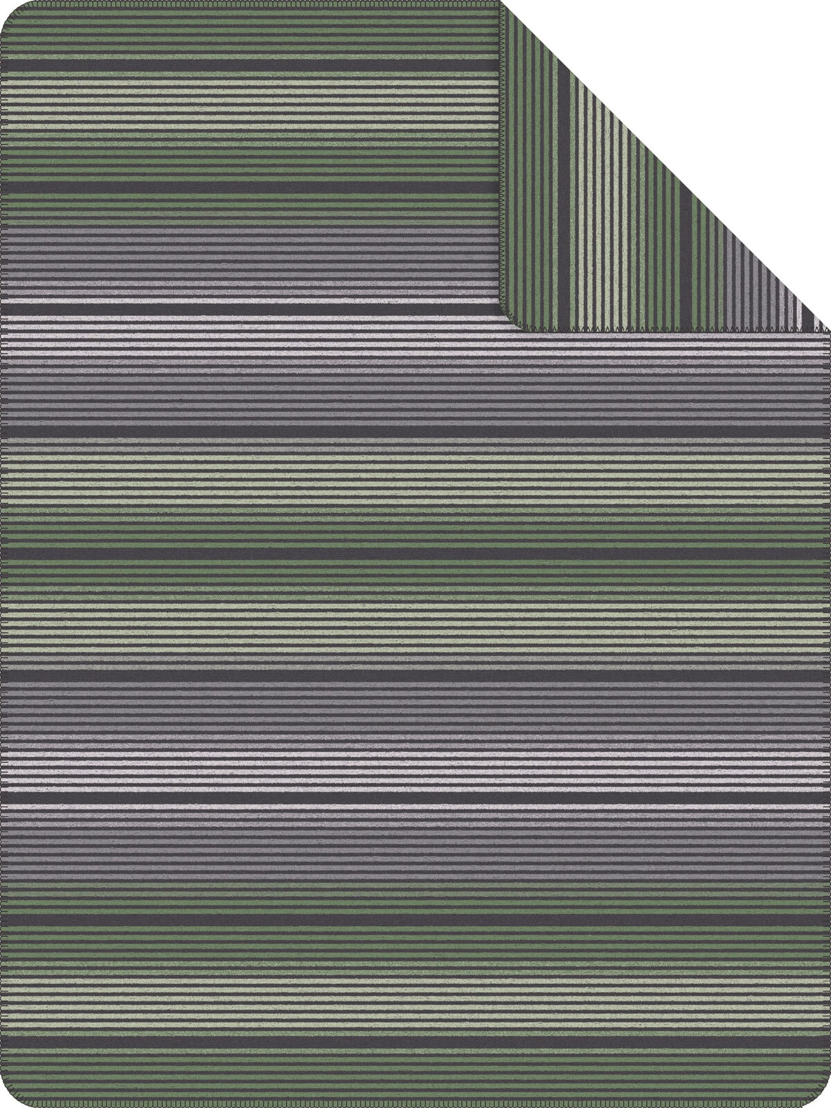 s.Oliver Jacquard-Decke 150 x 200 cm grün/grau
