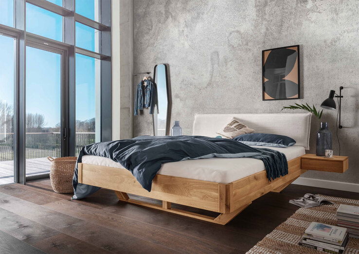 Bettgestell XI 180 x 200 cm braun/ beige